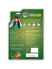 Zandu Quick Relief Roll-On for Headache : 9 ml - 9 ML