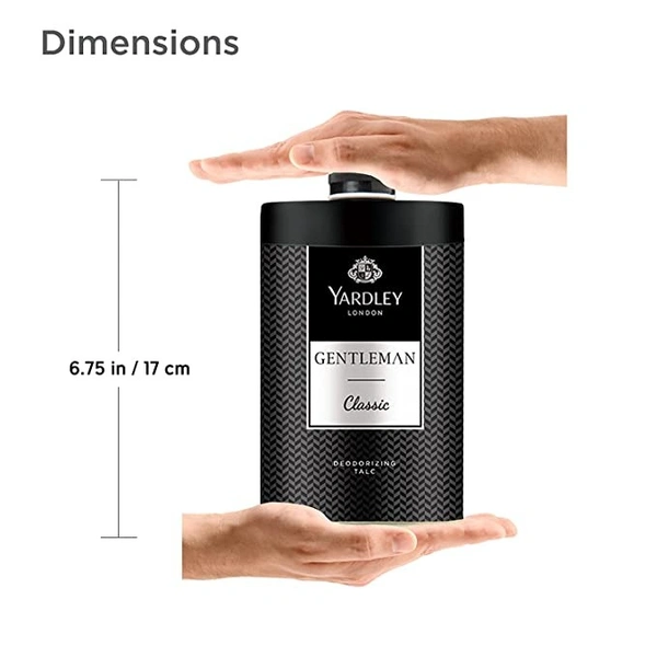 YARDLEY Yardley Gentleman Talcum Powder : 250 gms - 250 GMS, 1 UNIT