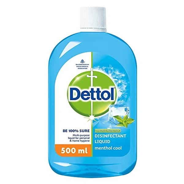 Dettol Menthol Cool Disinfectant Liquid : 500 ml - 500 ML, Menthol Cool