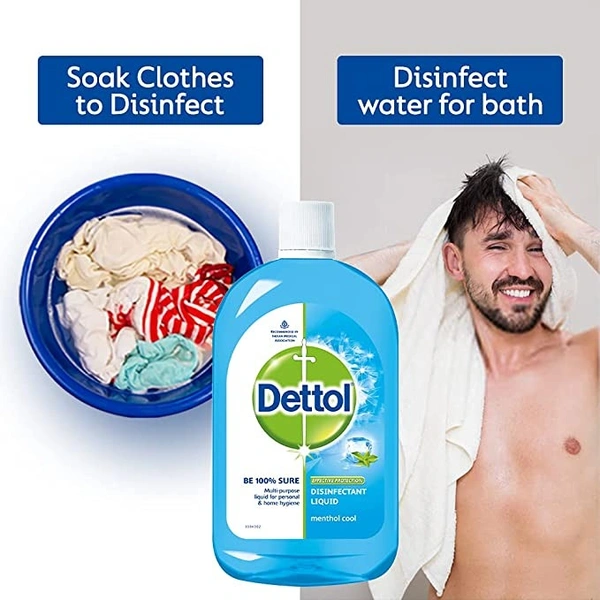 Dettol Menthol Cool Disinfectant Liquid : 500 ml - 500 ML, Menthol Cool