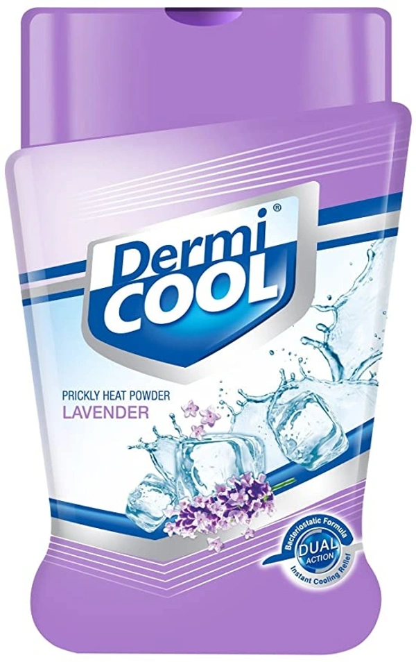 DERMI Dermi Cool Lavender Prickly Heat Powder : 150 gms - 150 GMS, PACK OF 1