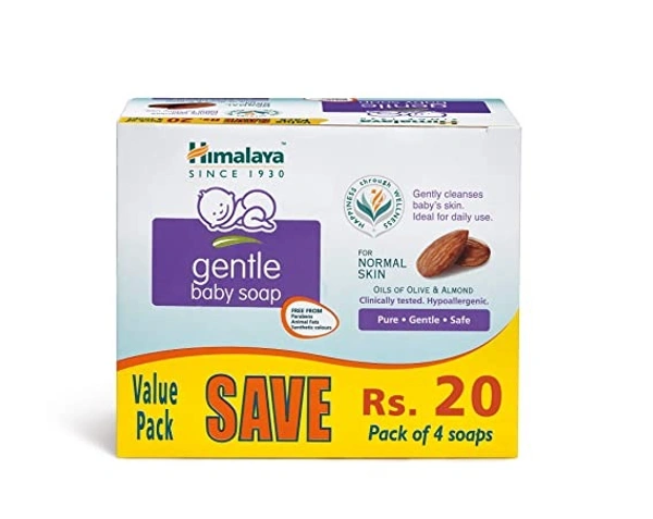 Himalaya Gentle Baby Soap : 4x75 gms - 4x75 gms