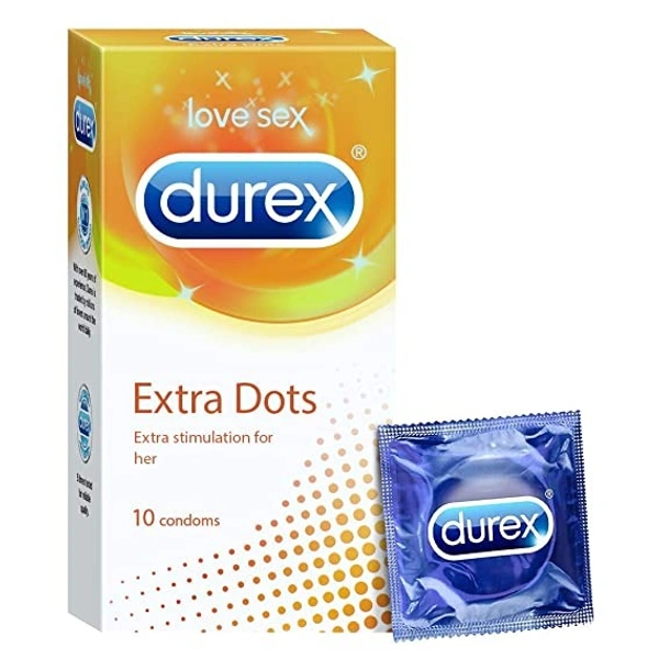 Durex Condoms - Extra Dots : 10 Pieces - 10 Count (Pack of 1)