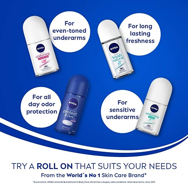 Nivea Pearl & Beauty Roll-On Deodorant : 50 ml - 50 ML
