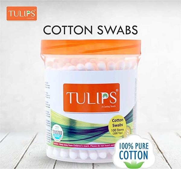 Tulips Cotton Buds 200u - 200 UNITS