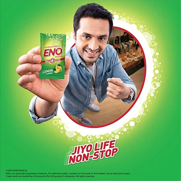 Eno Fruit Salt Lemon Flavour : 100 gms - 100 GMS, LEMON