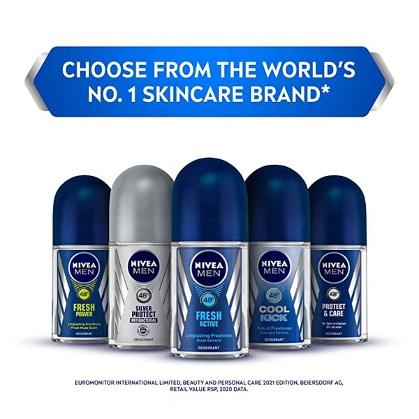 NIVEA Nivea Men Fresh Active Roll-On : 50 ml - 50 ML
