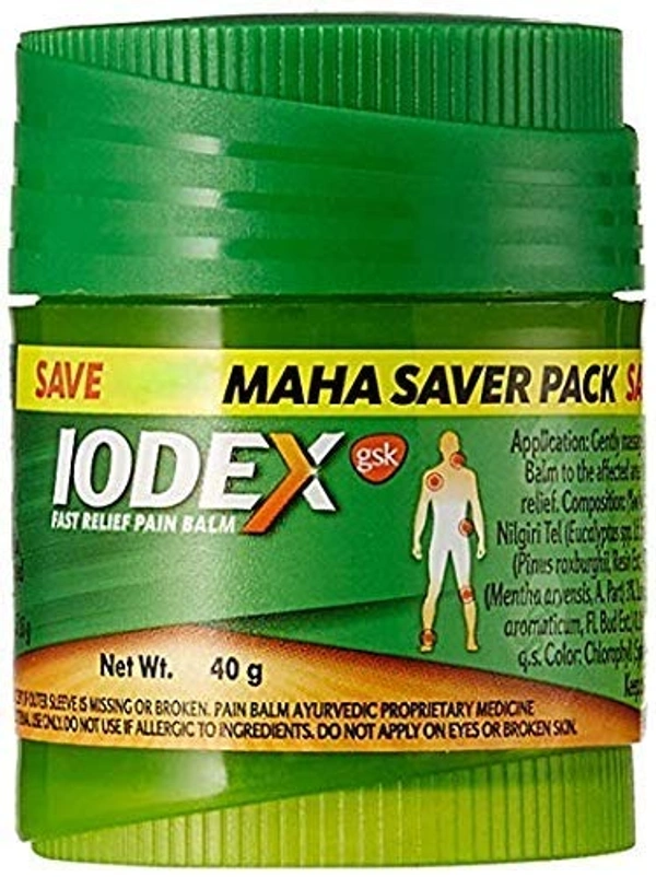 Iodex Multi-Purpose Pain Relief Balm : 40 gms - 40 GMS