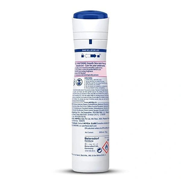 Nivea Whitening Smooth Skin Deodorant : 150 ml - 150 ML