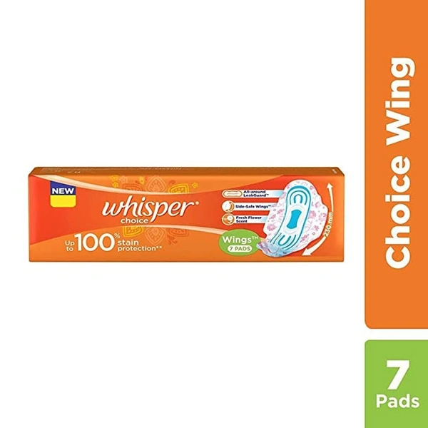 Whisper Choice Regular Pads : 7 Units - Regular, 7 units