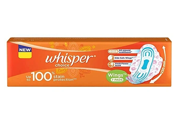 Whisper Choice Regular Pads : 7 Units - Regular, 7 units