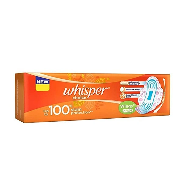 Whisper Choice Regular Pads : 7 Units - Regular, 7 units
