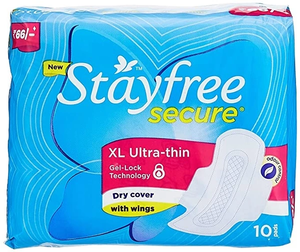 Stayfree Secure XL Ultra Thin : 6 U - xl, 6 units (pack of 1)
