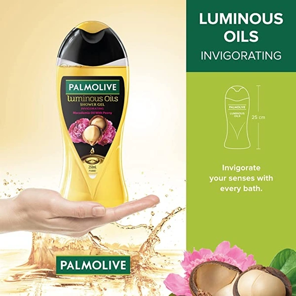 Palmolive Luminous Oils Invigorating Shower Gel: 250 ml - 250 ml, Luminous Oils