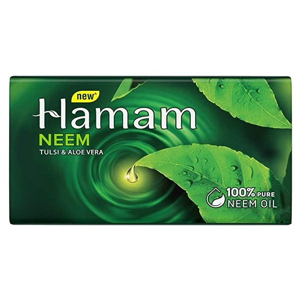 Hamam Neem Tulsi and Aloe Vera Soap Bar : 100 gms - 100 Gms