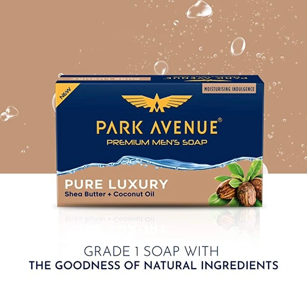 Park Avenue Pure Luxury Men's Soap : 4x125 gms - 4*125 Gms