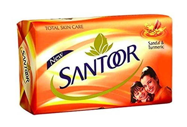 SANTOOR Santoor Sandal & Turmeric Soap : 4x125 gms - 4*125 Gms