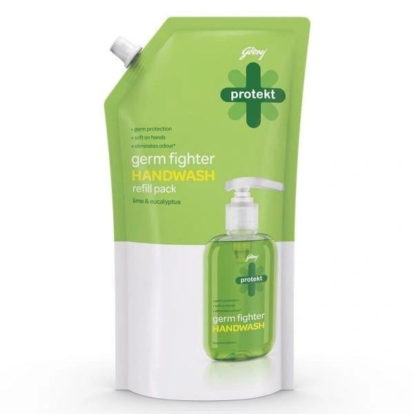 Godrej Liquid Germ Fighter Lime & Eucalyptus Handwash : 725 ml - 725 ML