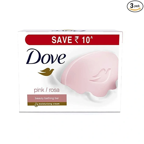 Dove Pink Rosa Beauty Bathing Bar 3x100 gms - 3*100 Gms