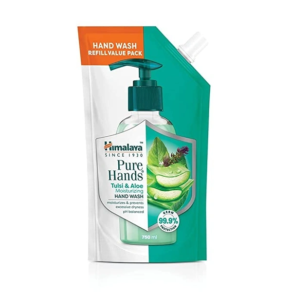 Himalaya Pure Hands Tulsi & Aloe Hand Wash Refill : 750 ml - 750 ml