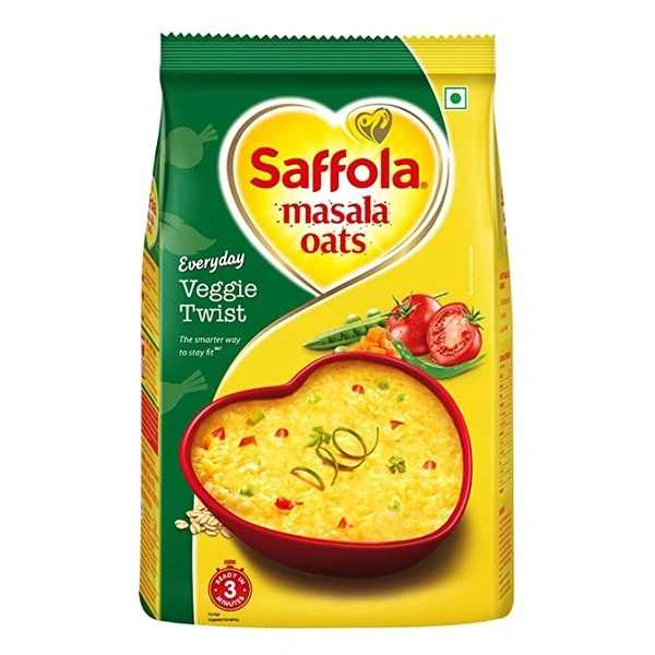 Saffola Masala Oats Veggie Twist : 500 gms - 500 gms