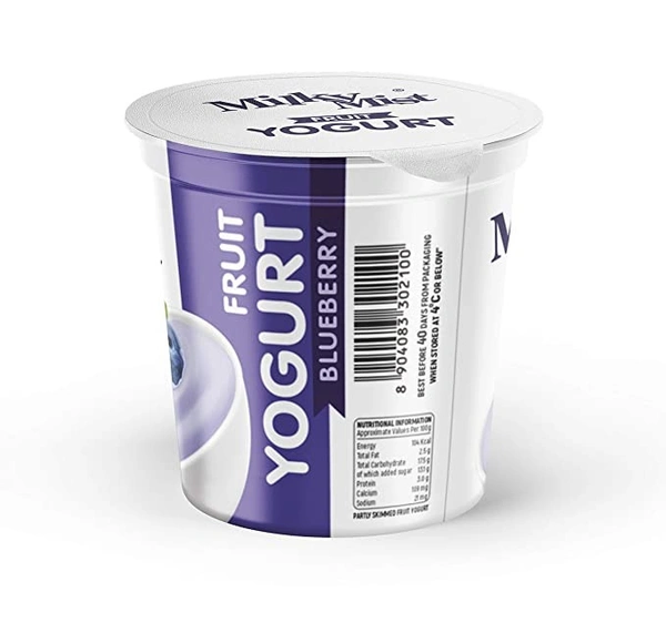 Milky Mist Fruit Yogurt Blueberry : 100 gms - 100 GMS