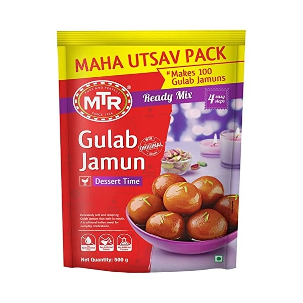 MTR Gulab Jamun Mix : 500 gms - 500 GMS