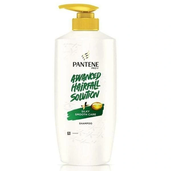 Pantene Advanced Hairfall Solution, Silky Smooth Care Shampoo, Pack of 1, 650ML, Green - 650 Ml