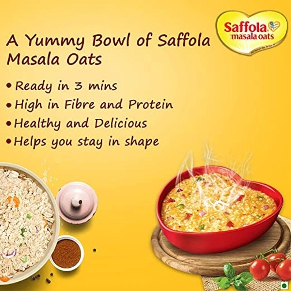 Saffola Masala & Coriander Oats : 38 gms - 38 gms, Masala & Coriander