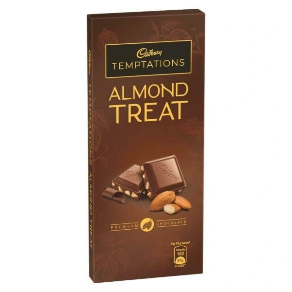 Cadbury Temptations Almond Treat Chocolate Bar : 72 gms - 72 Gms