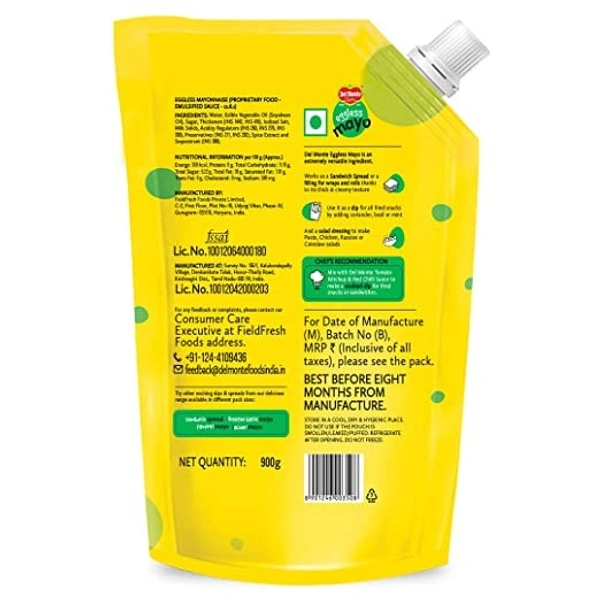 Del Monte Eggless Mayo Pouch : 900 gms - 900 GMS