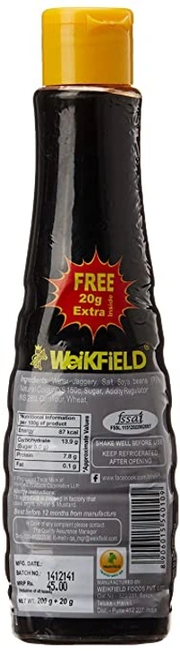 Weikfield Soya Sauce : 200 gms - 200 GMS