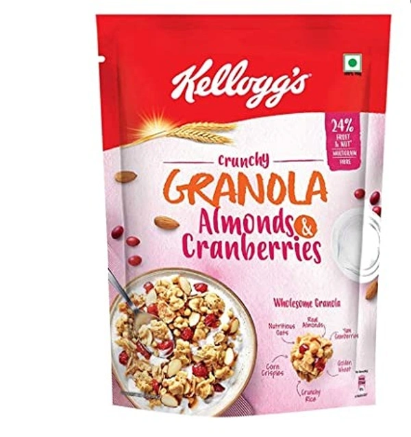 KELLOGG'S Kellogg's Crunchy Granola Almonds & Cranberries : 460 gms - 460 gms