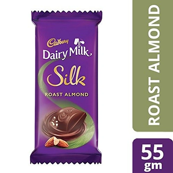 Cadbury Dairy Milk Silk Roast Almond : 55 gms - 55 Gms