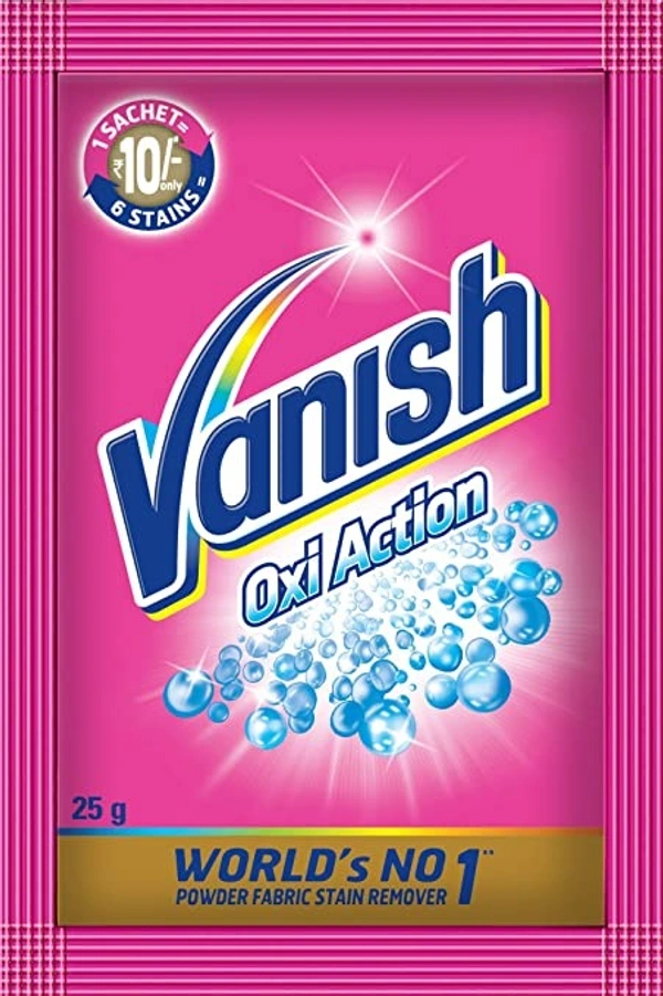 Vanish Oxi Action Fabric Powder : 25 gms - 25 gms