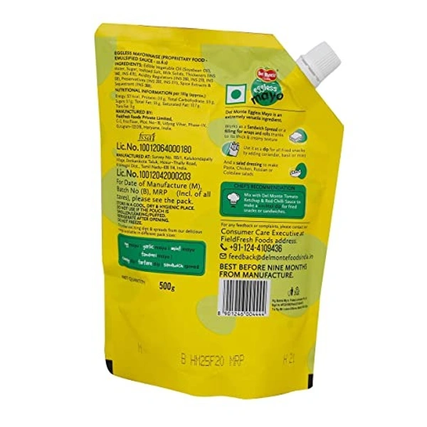 Del Monte Eggless Mayonnaise : 500 gms - 500 GMS