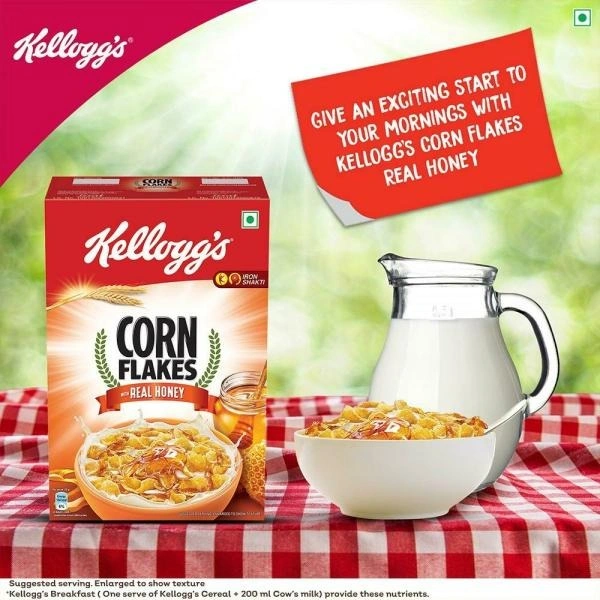 Kellogg's Corn Flakes with Real Honey : 300 gms - 300 gms
