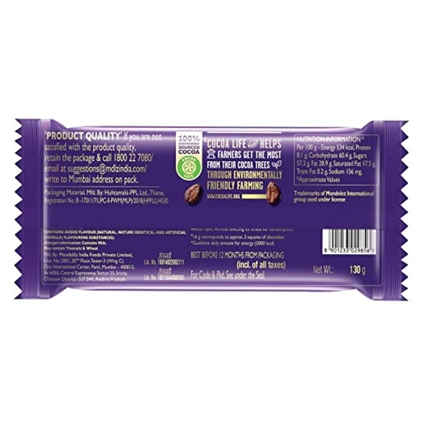 Cadbury Dairy Milk : 130 gms - 130 Gms