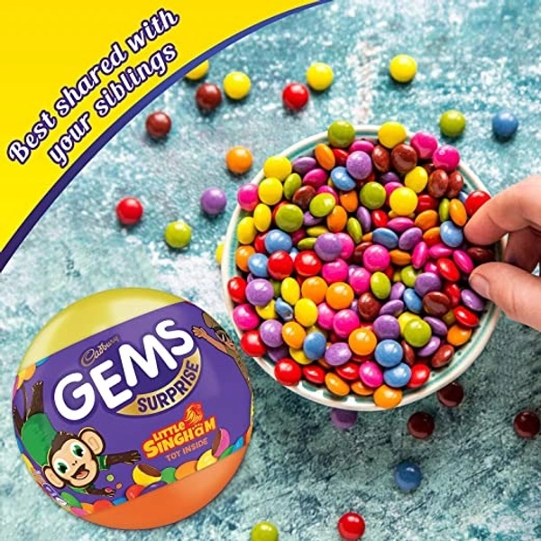 Cadbury Gems Surprise - Ball : 15.8 gms - 15.8 Gms