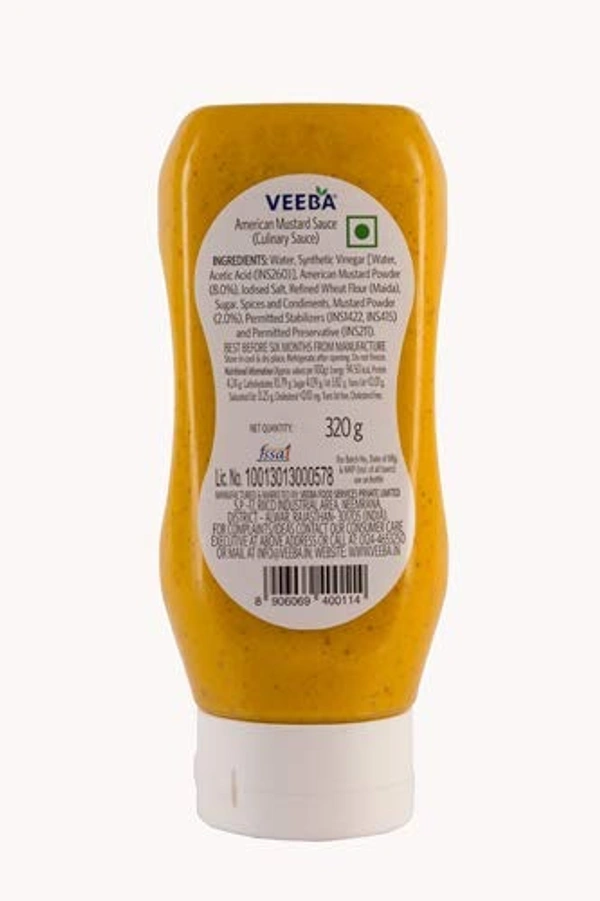 Veeba American Mustard Sauce : 310 gms - 310 GMS