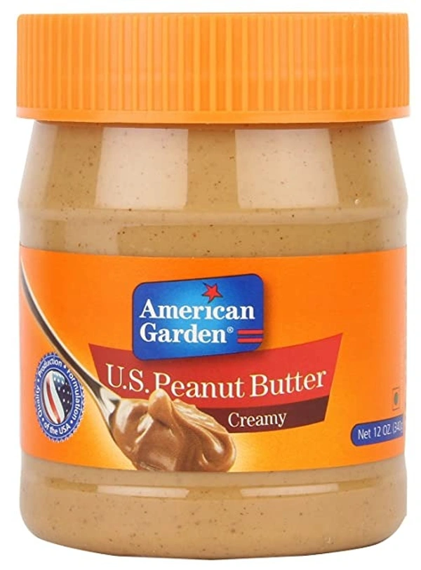 American Garden Peanut Butter - Creamy : 340 gms - 340 Gms
