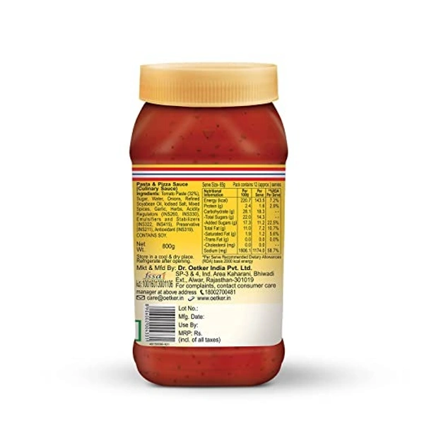 Funfoods Pasta & Pizza Sauce : 800 gms - 800 GMS