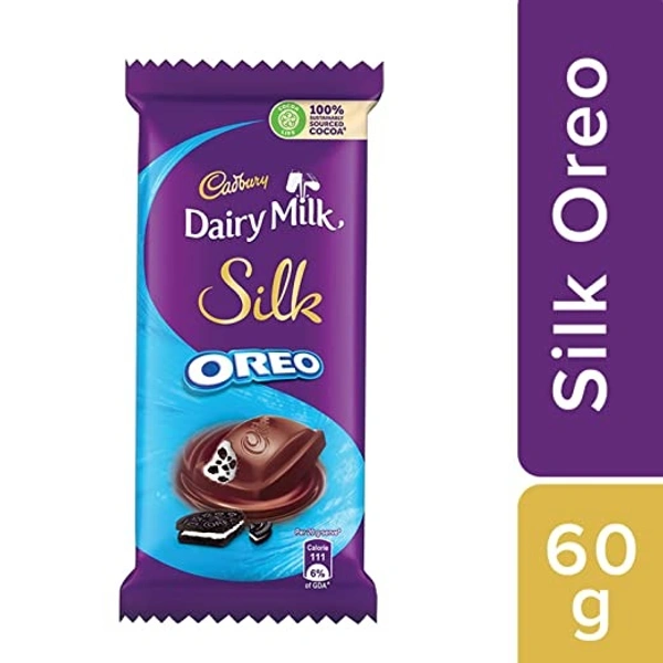 Cadbury Dairy Milk Silk Oreo Chocolate : 60 gms - 60 Gms