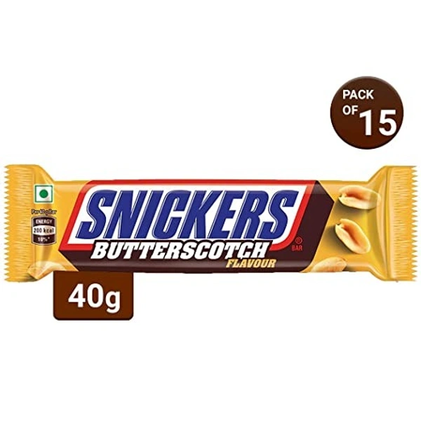Snickers Butterscotch Chocolate Bar : 40 gms - 40 Gms