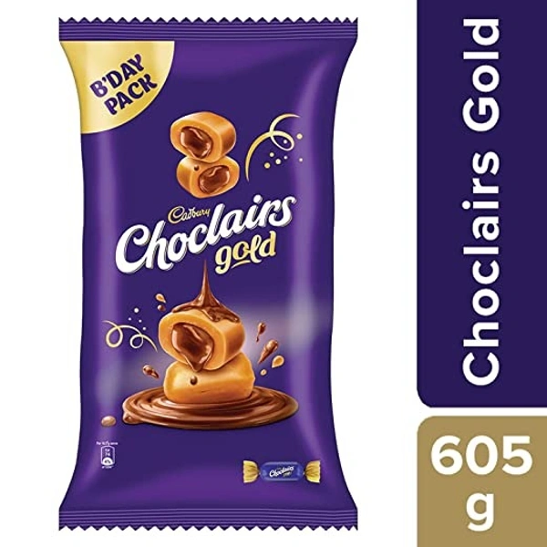 Cadbury Choclairs Gold Pouch : 605 gms - 605 Gms