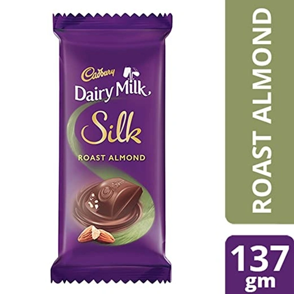 Cadbury Dairy Milk Silk Roast Almond Chocolate : 137 gms - 137 Gms