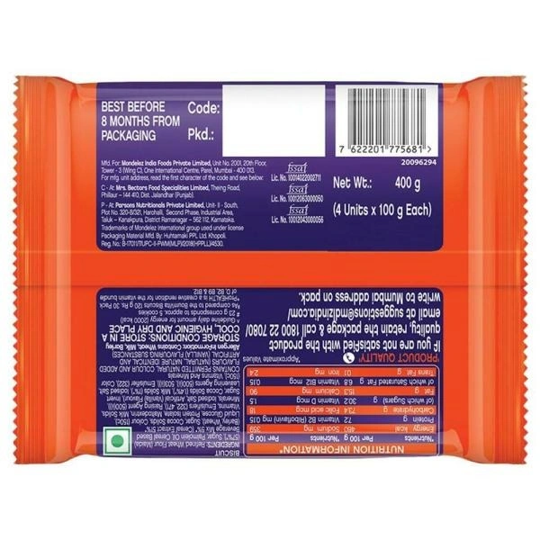 CADBURY Cadbury Bournvita Biscuits : 400 gms - 400 gms