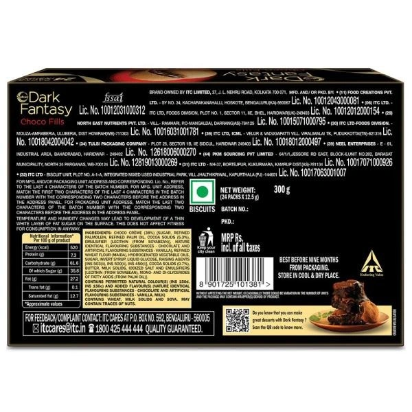 SUNFEAST Sunfeast Dark Fantasy Choco Fills Cookies : 300 gms - 300 gms