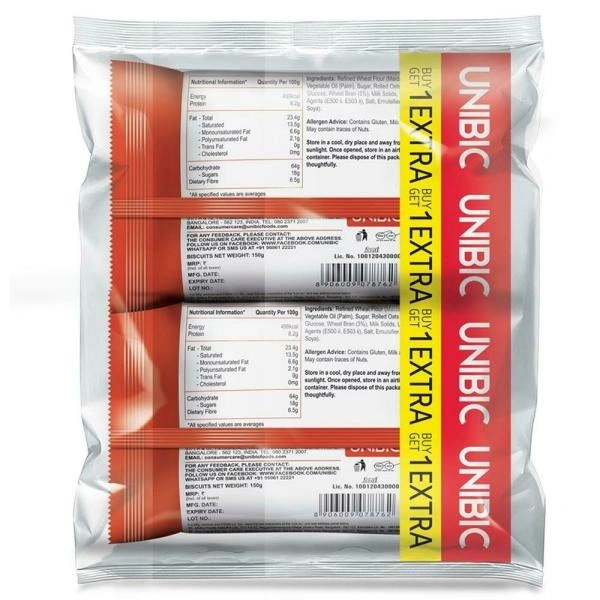 Unibic Oatmeal Digestive Cookies: 150 gms - 150 gms
