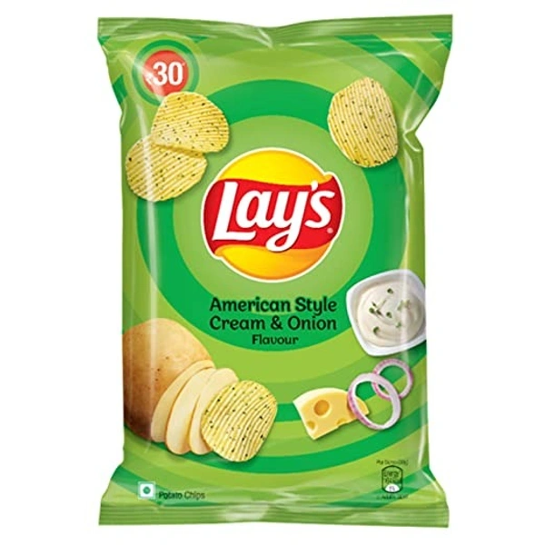 Lays American Cream & Onion Potato Chips : 73 gms - 73 Gms